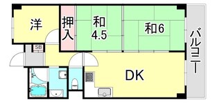 夙川グリーンタウン（北棟）の物件間取画像